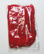 Dragon Sheer Mesh Robe w/Satin Triangle Top & G - String 3 pc Set - Red