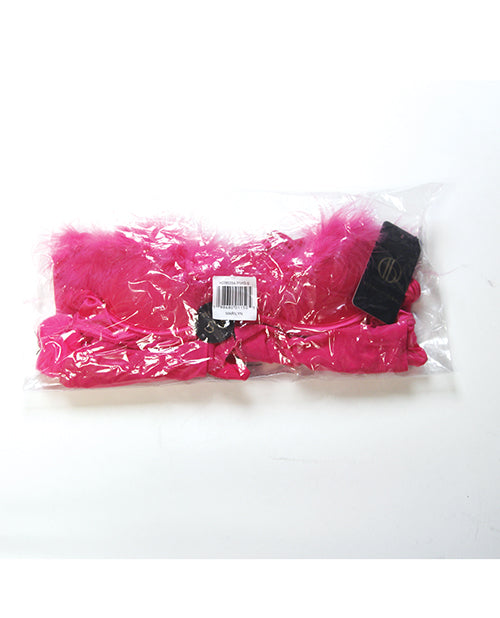 Marilyn Marabou & Mesh Babydoll & G - String Set - Pink
