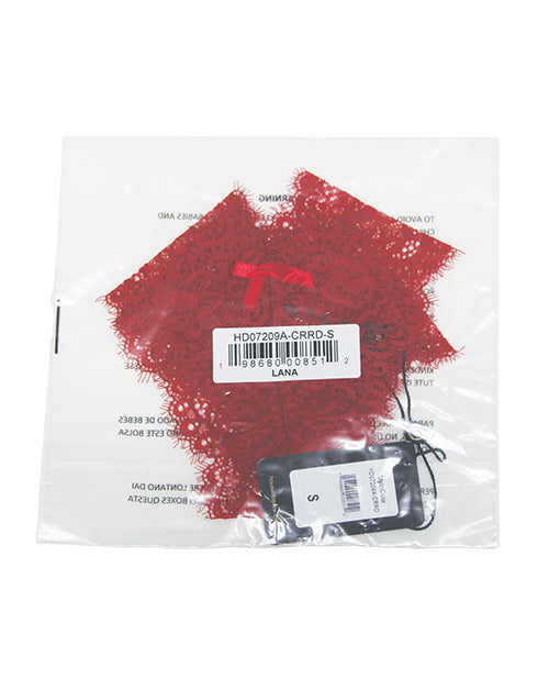 Lana Sheer Lace V - Thong - Red