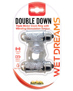 Wet Dreams Double Down Vibrating Cockring w/Bullet