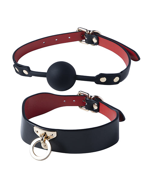 Kinky Play Box BDSM Kit 5 Piece Bondage Set - Blac