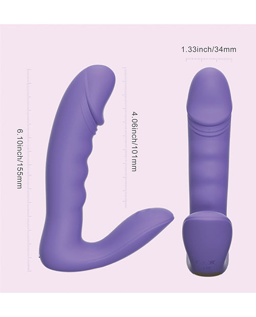 RORA App - Controlled Rotating G - Spot Vibrator & Clitoral Stimulator - Purple