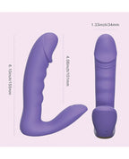 RORA App - Controlled Rotating G - Spot Vibrator & Clitoral Stimulator - Purple