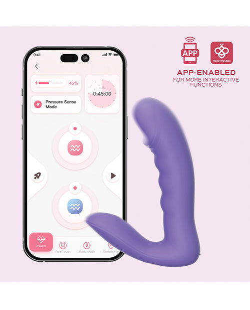 RORA App - Controlled Rotating G - Spot Vibrator & Clitoral Stimulator - Purple
