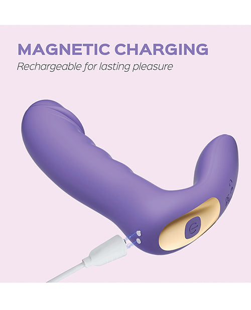 RORA App - Controlled Rotating G - Spot Vibrator & Clitoral Stimulator - Purple
