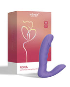 RORA App - Controlled Rotating G - Spot Vibrator & Clitoral Stimulator - Purple