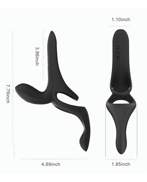 Pleasure Pivot App - Controlled Couples Vibrators - Black