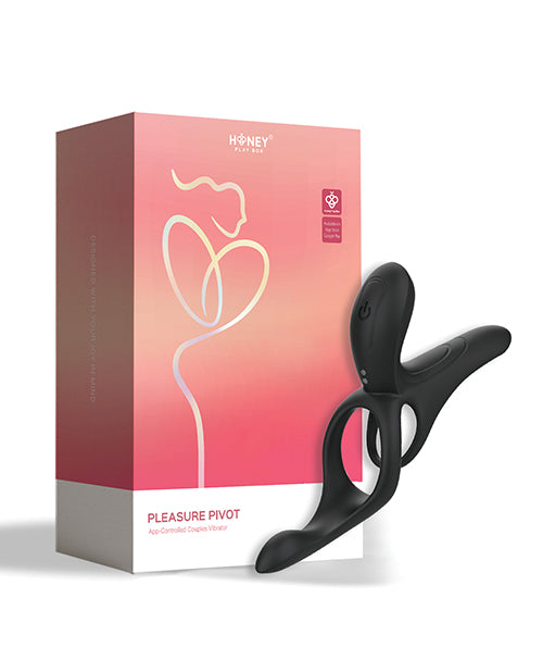 Pleasure Pivot App - Controlled Couples Vibrators - Black