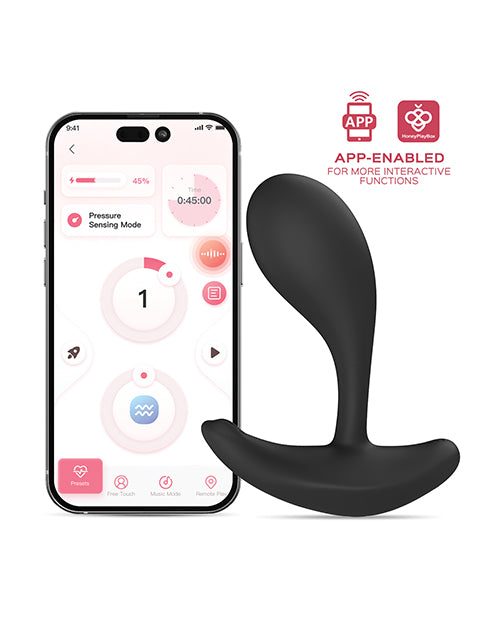 Oly 2 Pressure Sensing App - Enabled Wearable Clit & G Spot Vibrator - Black