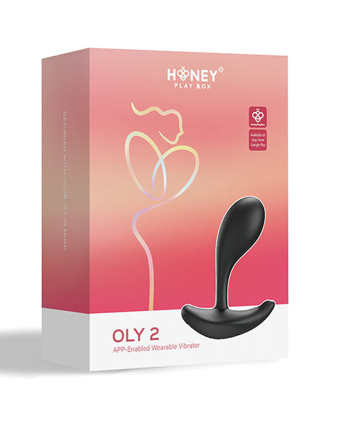 Oly 2 Pressure Sensing App - Enabled Wearable Clit & G Spot Vibrator - Black