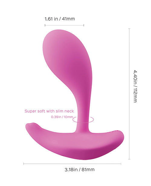 Oly 2 Pressure Sensing App - Enabled Wearable Clit & G Spot Vibrator - Pink