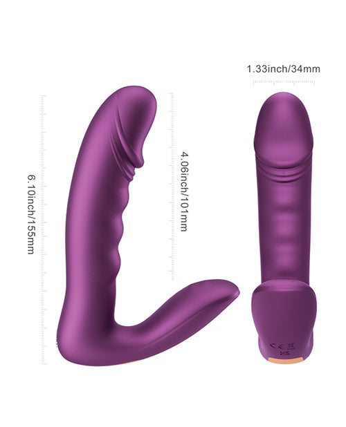 RORA 2 Pressure Sensing App - Controlled Rotating G - Spot Vibrator & Clitoral Stimulator - Purple