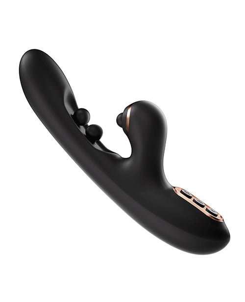 Tickler Wiggling G - Spot Vibrator & Tapping Clitoral Stimulator - Black