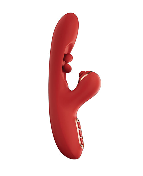 Tickler Wiggling G - Spot Vibrator & Tapping Clitoral Stimulator - Red