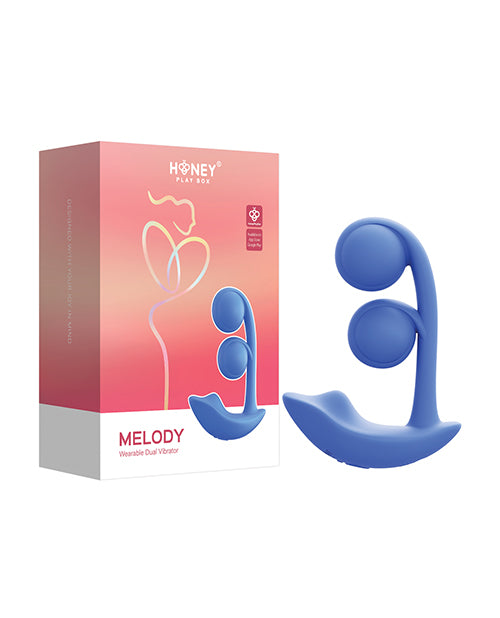Melody Twin Balls Clit & G - Spot Vibrator - Blue