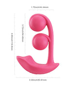 Melody Twin Balls Clit & G - Spot Vibrator - Pink