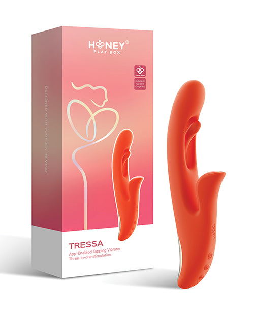 Tressa App - Enabled Tapping Vibrator G - Spot and Clitoris Stimulation
