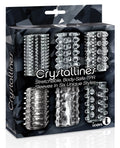 The 9' Crystalline TPR Cock Sleeve 6 Pack - Clear