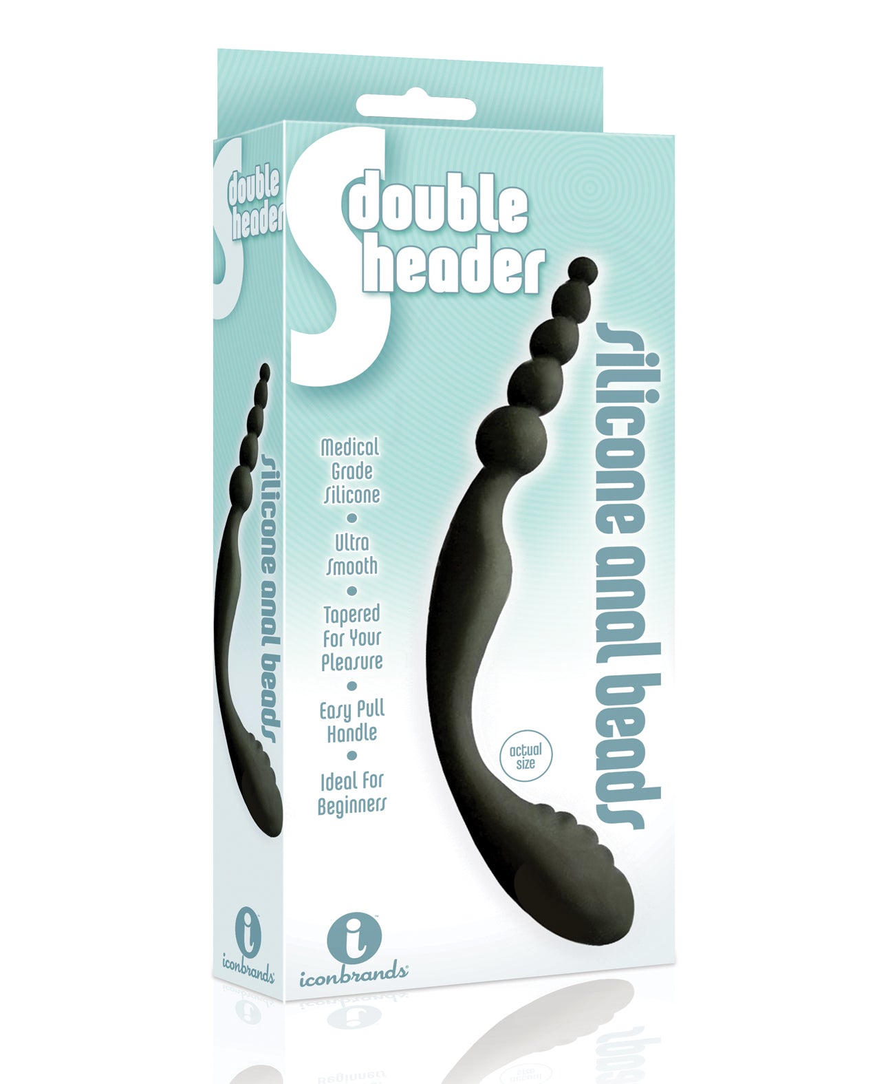 The 9' Double Header Double Ended Silicone Anal Beads