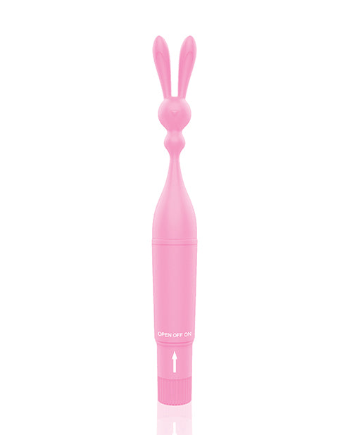 The 9' Clitterific! Button Bunny Clitoral Stimulator - Pink