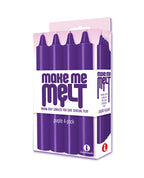 The 9' Make Me Melt Sensual Warm - Drip Candles - Purple Pack of 4
