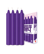The 9' Make Me Melt Sensual Warm - Drip Candles - Purple Pack of 4