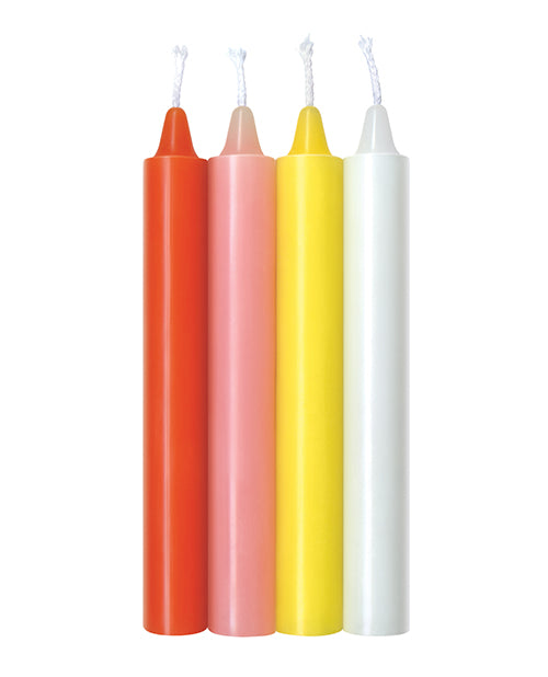 The 9' Make Me Melt Sensual Warm Drip Candles - Pastel Pack of 4