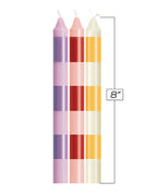 The 9' Make Me Melt Sensual Warm Drip Candles - Pastellines Stripes Pack of 3