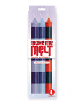The 9' Make Me Melt Sensual Warm Drip Candles - Passionettes Stripes Pack of 3