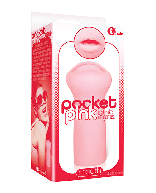 The 9' Pocket Pink Mini Mouth Masturbator