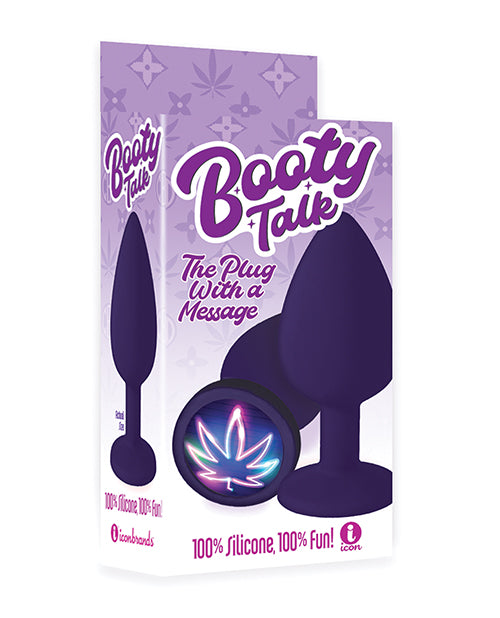 The 9' Booty Calls Neon Leaf Plug - Purple