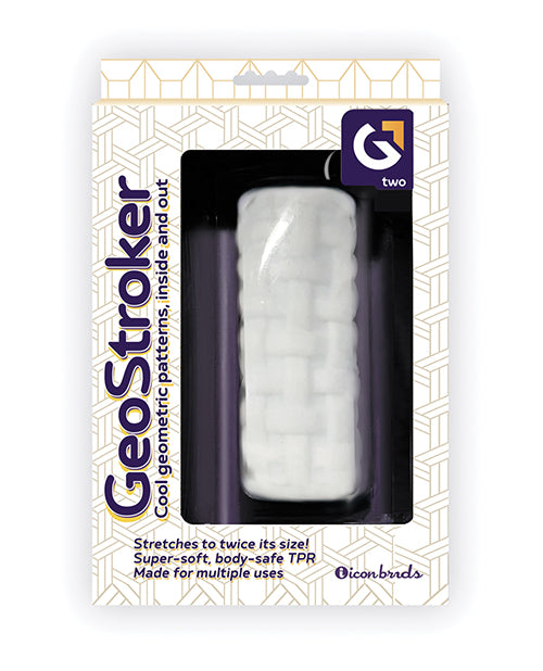 GeoStroker Two 5" Ultra - Soft TPR Stroker - White