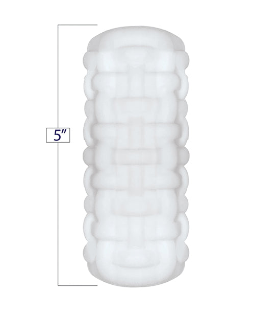 GeoStroker Two 5" Ultra - Soft TPR Stroker - White