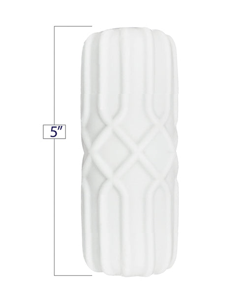 GeoStroker Three 5" Ultra - Soft TPR Stroker - White