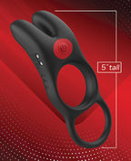 Massive Red Dot Cock Ring V1 - Black