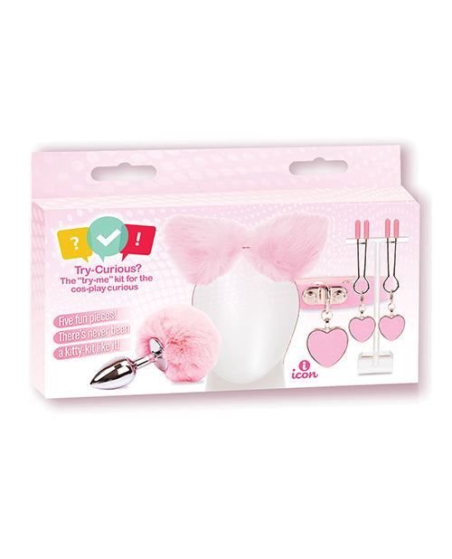Try - Curious Kitty Set - Pink