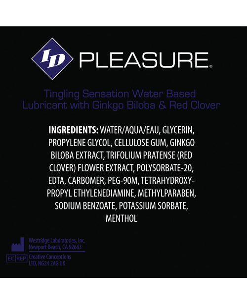 ID Pleasure Waterbased Tingling Lubricant - Tube
