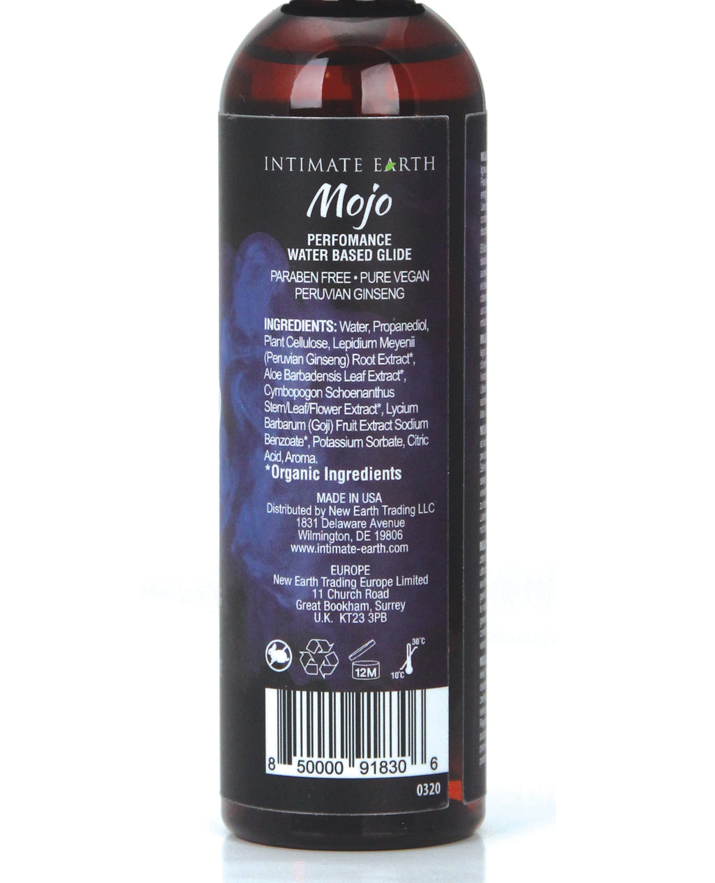 Intimate Earth Water Based Performance Glide - Peruvian Ginseng