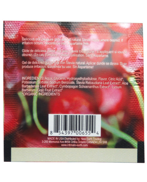 Intimate Earth Lubricant Foil - Wild Cherries