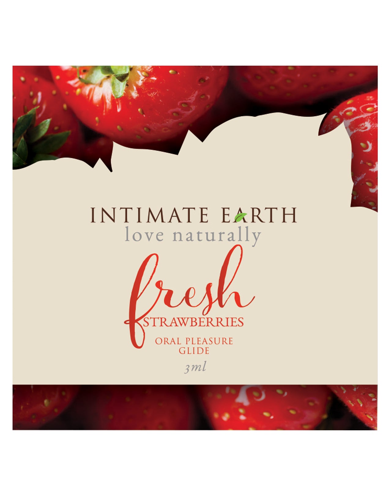 Intimate Earth Lubricant Foil - Fresh Strawberries