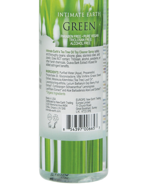 Intimate Earth Toy Cleaner Spray - Green Tea Tree Oil