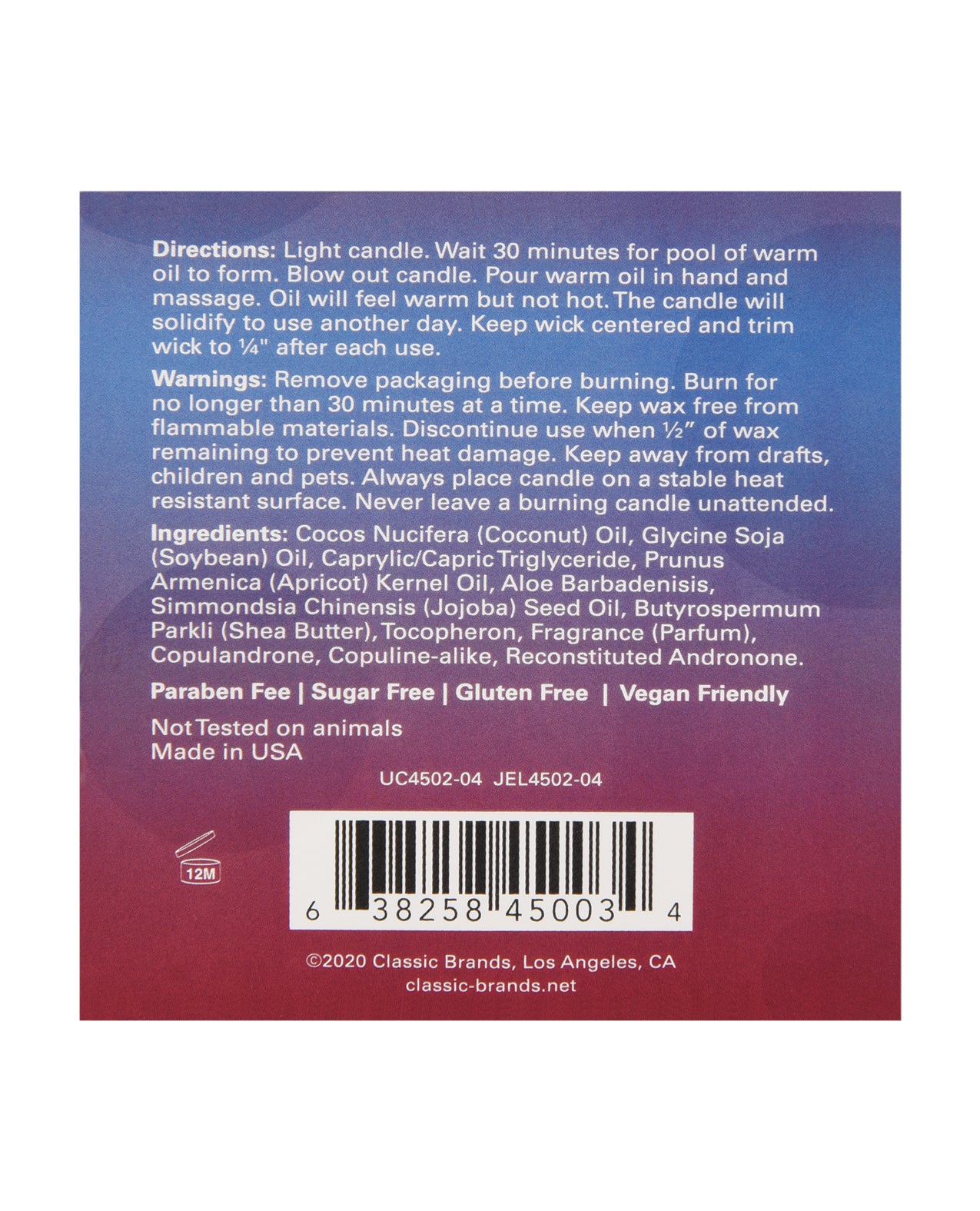 Jelique Massage Candle - Get Laid Passion Fruit