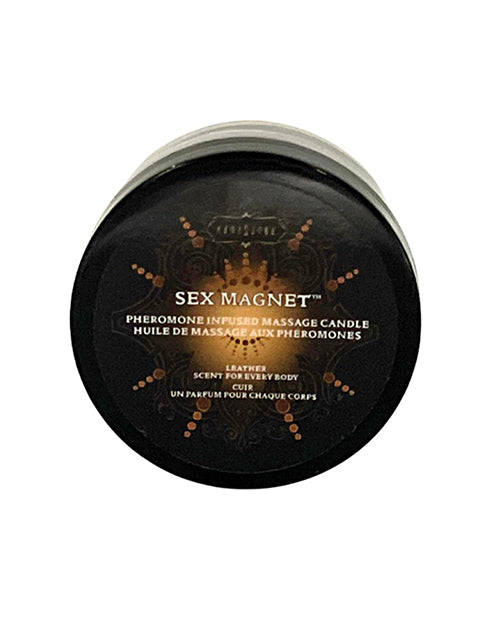 Kama Sutra Sex Magnet Pheromone Mini Massage Candle - Leather
