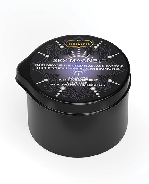 Kama Sutra Sex Magnet Candle w/Pour Spout - Blue Lotus - .