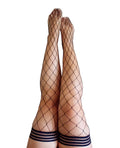 Kix'ies Michelle Fishnet Thigh High Black D