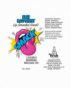 Smack Warming Massage Oil - Blue Raspberry