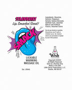 Smack Warming Massage Oil - Strawberry