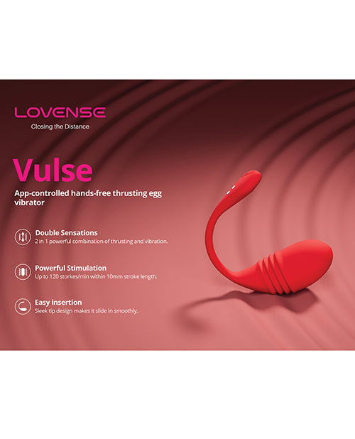 Lovense Vulse Thrusting Egg - Red