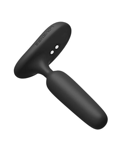Lovense Glint App Controlled Touch Responsive Vibrating Butt Plug - Black