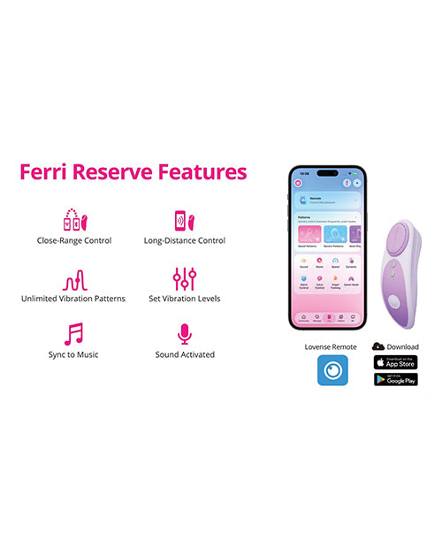 $=Lovense Ferri Reserve Panty Vibe Special Edition - Lavender